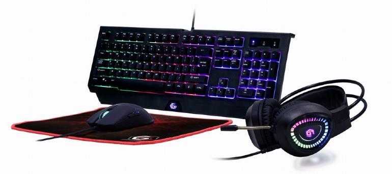 Gembird GGS-UMGL4-01 Gaming Set "Phantom" with 4in1 backlight, keyboard, mouse, pad, headphones klaviatūra