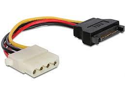Gembird SATA (male) to Molex (female) power cable, 15cm kabelis datoram