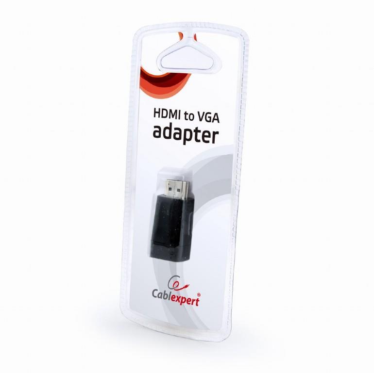 Gembird adapter single port, blister HDMI-A(M)->VGA (F)