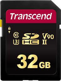 Transcend SDHC 700S         32GB Class 10 UHS-II U3 V90 atmiņas karte