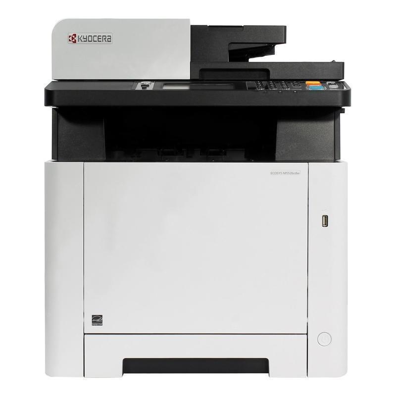 KYOCERA Klimaschutz-System ECOSYS M5526cdw/A Farblaser-Multifunktionsgerat (A4, 3in1, Drucker, Scanner, Kopierer) printeris