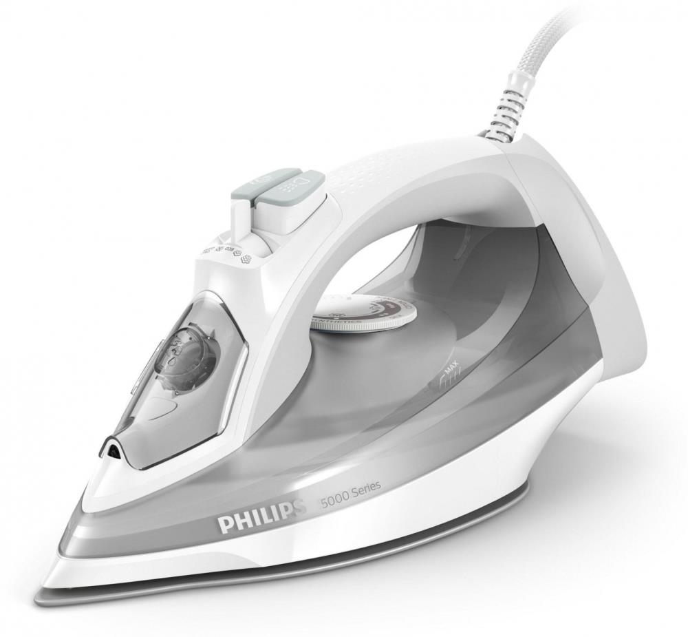 Philips 5000 sērijas Tvaika gludeklis, 2400W (balts/pelēks) DST5010/10 Gludeklis