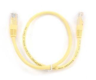 Gembird patchcord RJ45, cat.5e, UTP, 0.5m, yellow tīkla kabelis