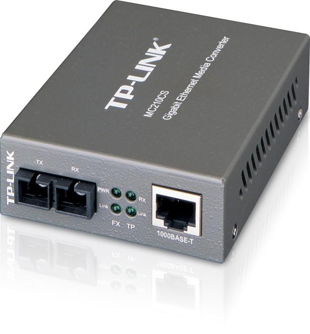 TP-Link MC210CS mediaconverter 1000BaseT(RJ45) - 1000BaseLX(SC) SingleMode 15km datortīklu aksesuārs