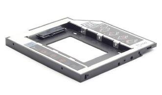Gembird Slim Mounting frame for SATA 2,5'' drive to 5.25'' bay, 12mm piederumi cietajiem diskiem HDD