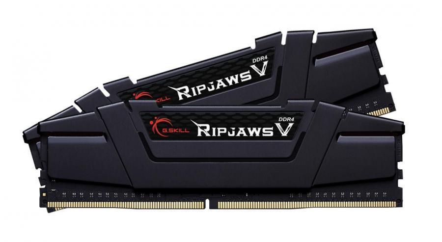 G.SKILL RipjawsV 32GB Black [2x16GB 3200MHz DDR4 CL16 XMP 2.0 rev2 DIMM] operatīvā atmiņa