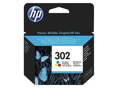 HP 302 Tri-color Original Ink Cartridge kārtridžs