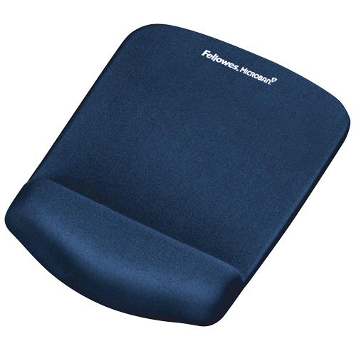 Mauspad Fellowes Plushtouch Handgelenkauflage+Mauspad blau peles paliknis