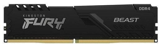 Kingston Fury Beast, DDR4, 8 GB, 2666MHz, CL16 (KF426C16BB/8) operatīvā atmiņa