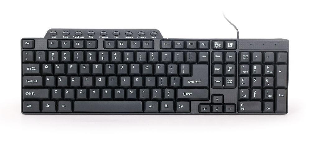 Standard Keyboard USB   KB-UM-104 black klaviatūra