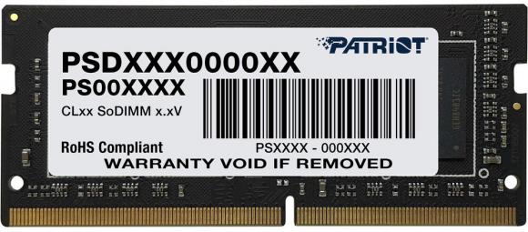 Patriot DDR4 SIGNATURE 32GB/3200 CL22 operatīvā atmiņa