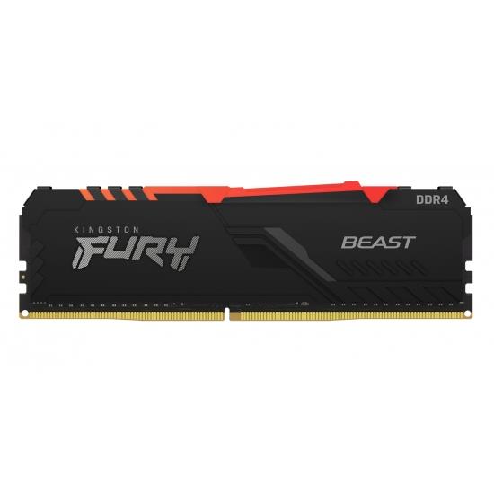 Kingston Fury Beast RGB 8 GB, DDR4, 3200 MHz, PC/server, Registered No, ECC No operatīvā atmiņa