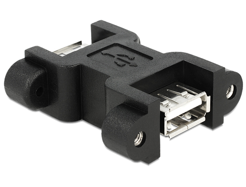 DeLOCK - USB-Adapter - USB Typ A 4-pin (W) - USB Typ A 4-pin (W) - Black (65559) 4043619655595