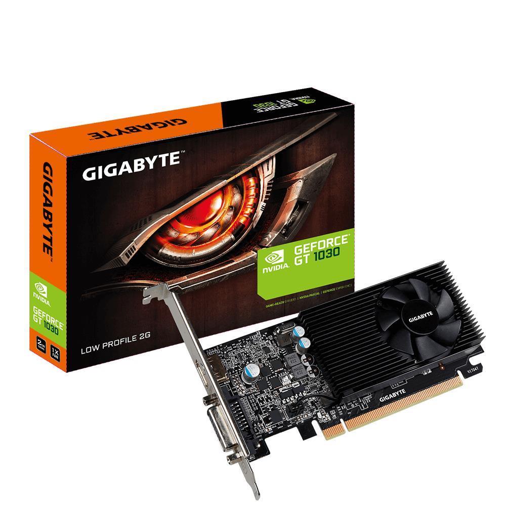 Gigabyte GeForce GT 1030, 2048 MB GDDR5, Low Profile video karte