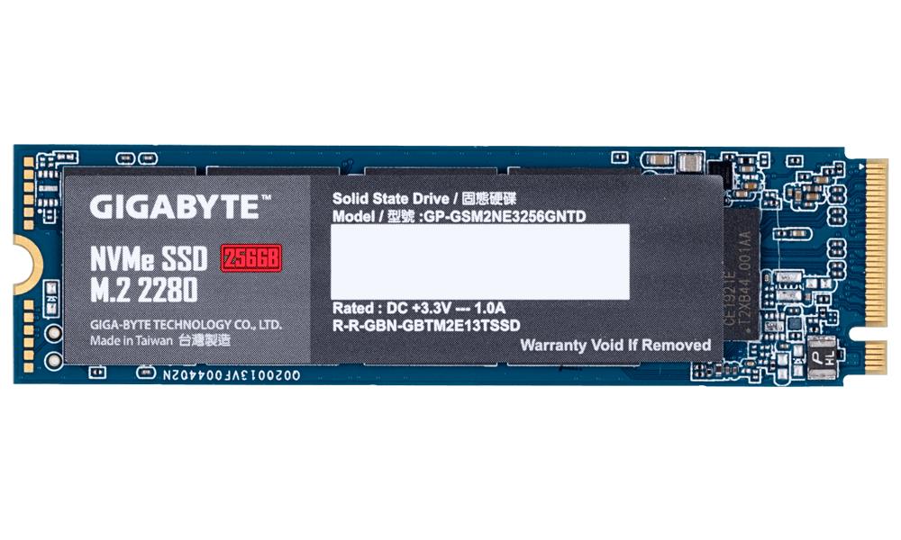 Gigabyte NVMe SSD, PCIe 3.0 M.2 Typ 2280 - 256 GB SSD disks