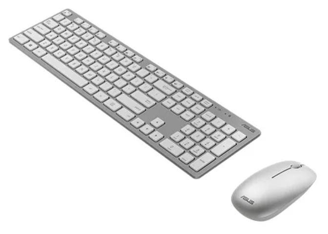 Asus W5000 Keyboard and Mouse Set, Wireless, Mouse included, RU, White klaviatūra