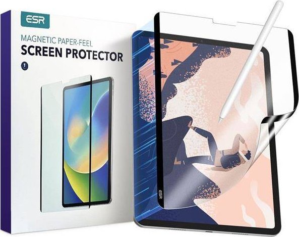 Etui na tablet ESR FOLIA OCHRONNA ESR PAPER FEEL MAGNETIC IPAD AIR 4 / 5 / PRO 11 MATTE CLEAR planšetdatora soma