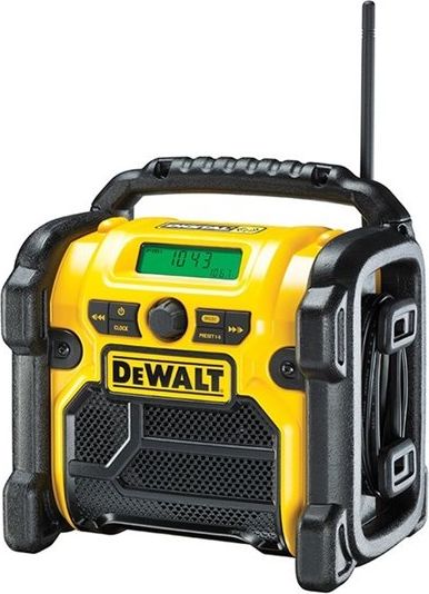 DeWALT DCR020-QW radio Portable Digital Black, Yellow magnetola