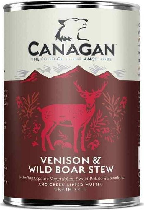 Canagan CANAGAN PIES pusz.400g VENISON&WILD /6 VAT014869 (5029040020606) barība suņiem