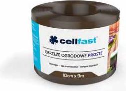 Cellfast Obrzeze trawnikowe proste 10cm 9m braz RAL8028 (30-211H) 30-211H (5907553505578)