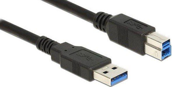 Delock Cable USB 3.0 Type-A male > USB 3.0 Type-B male 3m black USB kabelis