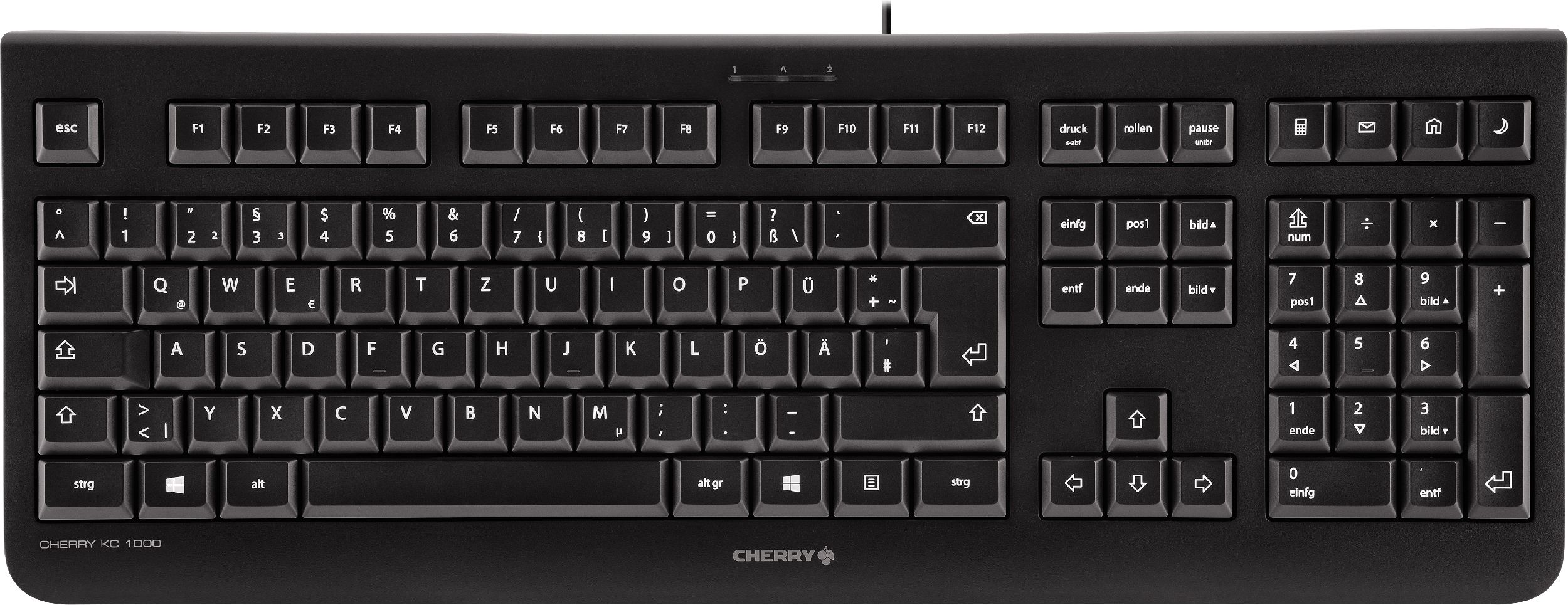 Tas CHERRY  KC 1000 USB black franzosisches Layout klaviatūra