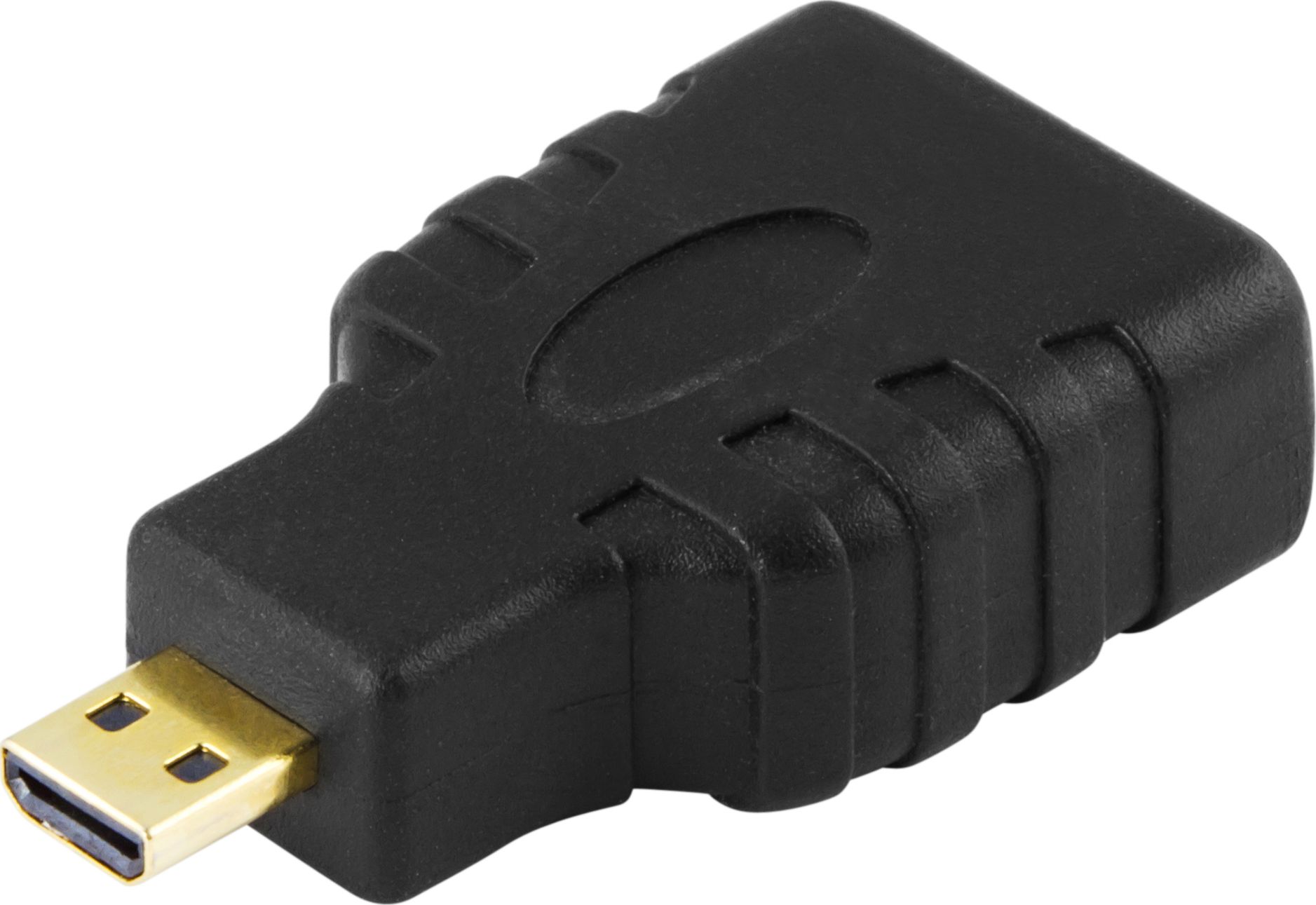 Adapter AV Deltaco HDMI Micro - HDMI czarny (Deltaco HDMI-24 adapter - Micro HDMI T) Deltaco HDMI-24 adapter - Micro HDMI T (7340004682370)