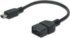 Adapter USB Digitus miniUSB - USB Czarny  (AK300310002S) AK300310002S (4016032324034)