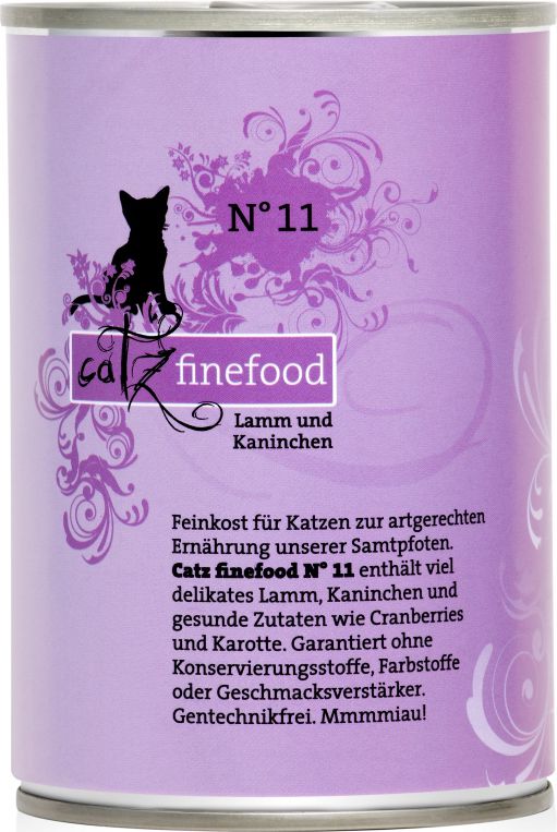 Catz Finefood N.11 Jagniecina i Krolik puszka 400g MS_5073 (4260101761613) kaķu barība