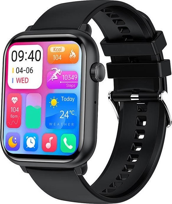Smartwatch Colmi C80 Czarny  (C80) C80 (6972436984220) Viedais pulkstenis, smartwatch
