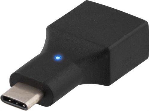 Adapter USB Deltaco USB-C - USB Czarny  (USBC-1200) USBC-1200 (7333048008077)
