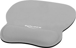 DeLOCK ergonomic mouse pad with gel wrist rest - 245x206 peles paliknis