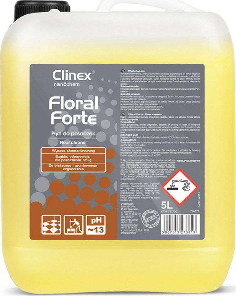 Clinex Plyn Floral Forte do czyszczenia posadzek 77-706 (5907513273813) Sadzīves ķīmija