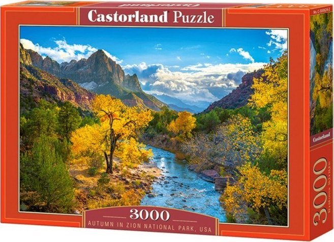 Castorland Puzzle 3000 Autumn in Zion National Park, USA 513344 (5904438300624) puzle, puzzle