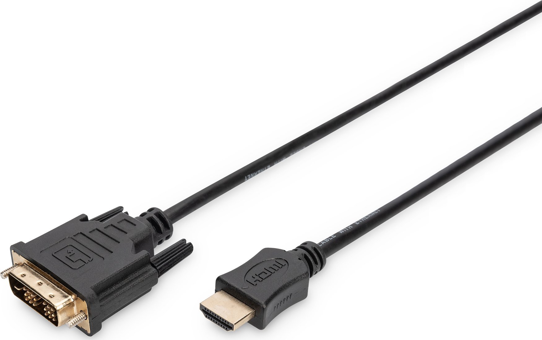 ASSMANN HDMI 1.3 Standard Adapter Cable HDMI A M (plug)/DVI-D (18+1) M (plug) 5m kabelis video, audio