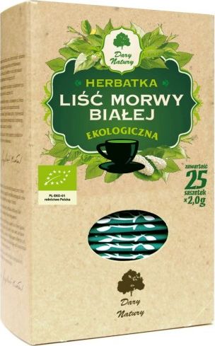 Dary Natury Herbatka Lisc Morwy Bialej Bio (25 x 2 g) - Dary Natury 5902741004888 (5902741004888) piederumi kafijas automātiem
