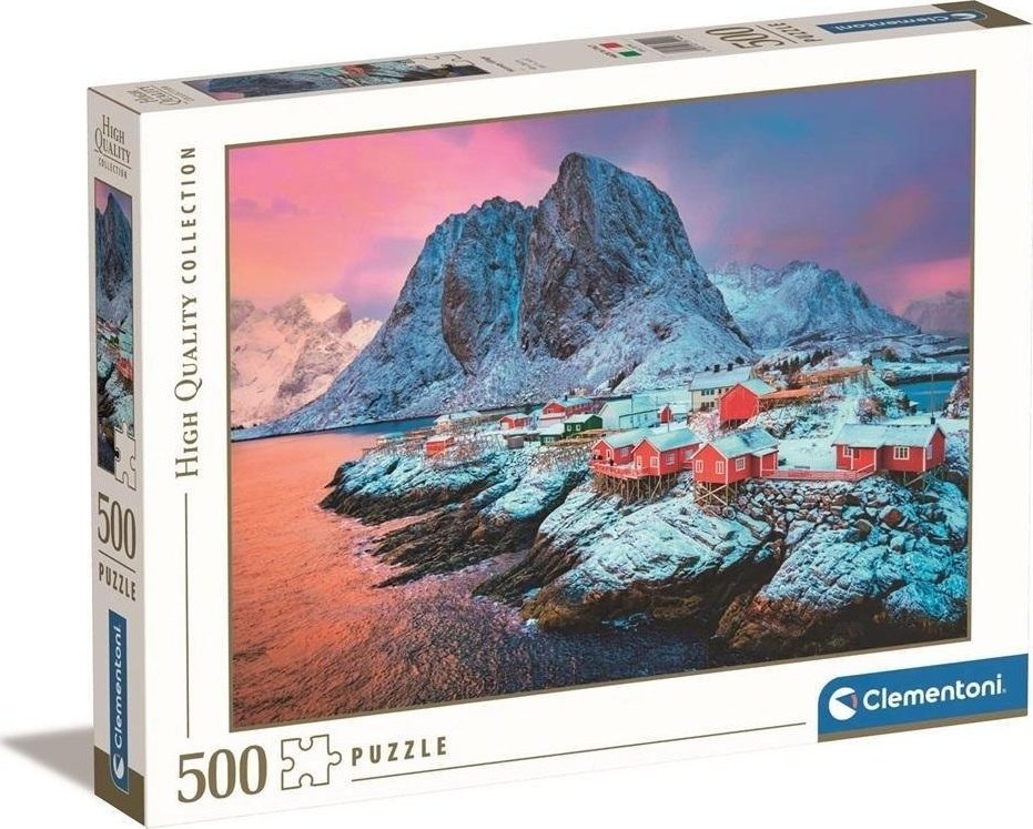 Clementoni puzzle 500 HQ Hamnoy Village 35144 puzle, puzzle