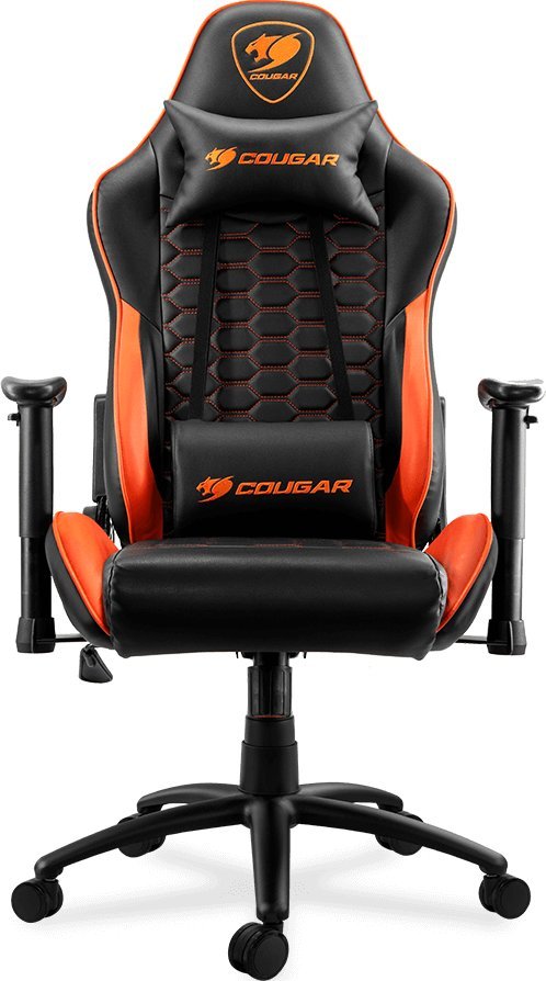 Fotel Cougar Outrider czarno-pomaranczowy (CGR-OUTRIDER) 12283705 (4710483772122) datorkrēsls, spēļukrēsls