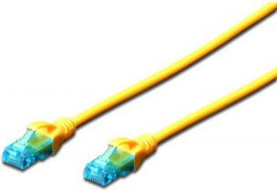 Digitus Patch cord U/UTP kat.5e PVC 3m zolty (DK-1512-030/Y) DK1512030/Y (4016032199038) tīkla kabelis