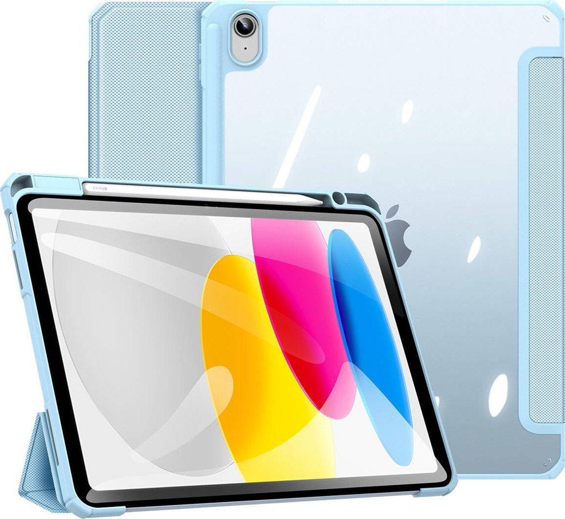 Etui na tablet DUXDUCIS Etui Dux Ducis Toby Apple iPad 10.9 2022 (10. generacji) + Pencil holder niebieskie DDS1628 (6934913034217) planšetdatora soma
