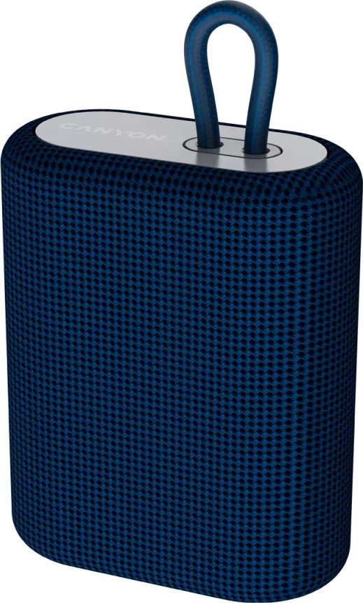 Canyon BSP-4 Bluetooth Speaker, BT V5.0, BLUETRUM AB5365A, TF card support, Type-C USB port, 1200mAh polymer battery, Blue, cable length 0.4 pārnēsājamais skaļrunis