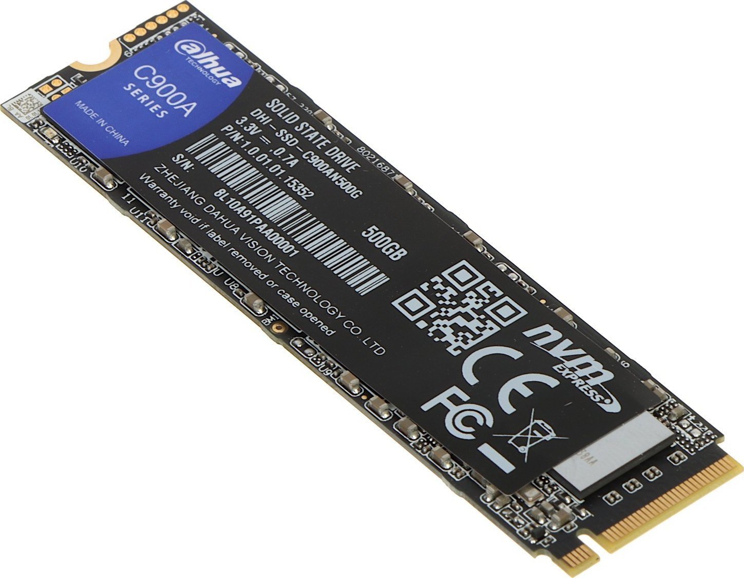 Dahua Technology DHI-SSD-C900AN500G internal solid state drive M.2 500 GB PCI Express 3.0 3D NAND NVMe SSD disks