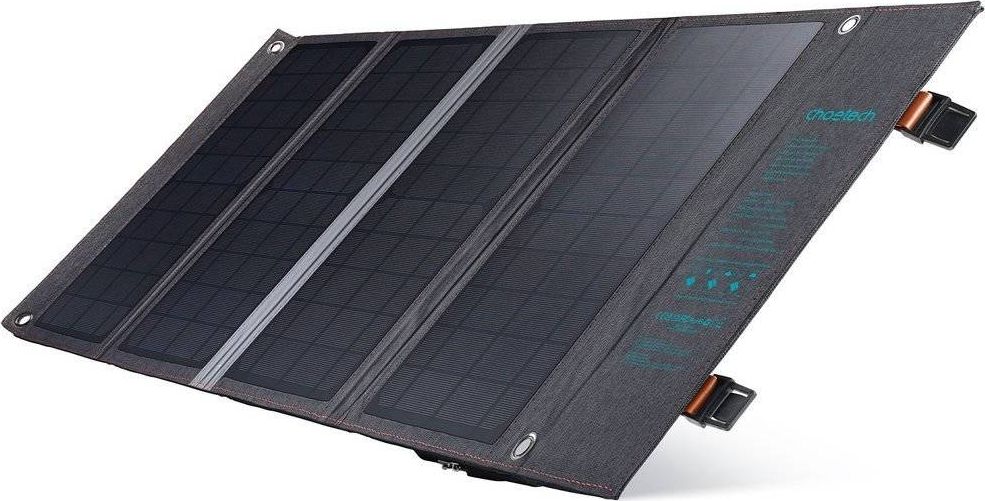 Choetech Foldable Solar Charger Solar Photovoltaic 36W Quick Charge Power Delivery USB / USB Type C (94 x 36 cm) Gray (SC006) iekārtas lādētājs