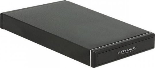 Delock 2.5 Black storage enclosur cietā diska korpuss