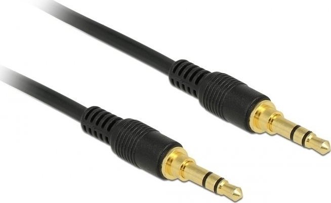 85547 1m 3.5mm 3.5mm Schwarz Audio-Kabel (85547) kabelis, vads