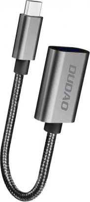 Adapter USB Dudao L15T USB-C - USB Srebrny  (dudao_20201102161516) dudao_20201102161516 (6970379618370)