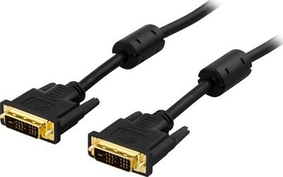 Kabel Deltaco DVI-D - DVI-D 10m czarny (DELTACO DVI-kabel - 10 m) DELTACO DVI-kabel - 10 m (7340004610144) kabelis video, audio