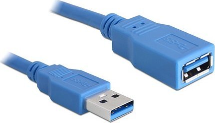 DeLOCK 82540 Kabel USB3.0 Verl?ngerung USB 3.0 Typ-A Stecker > USB 3.0 Typ-A Buchse 3 m blau kabelis, vads