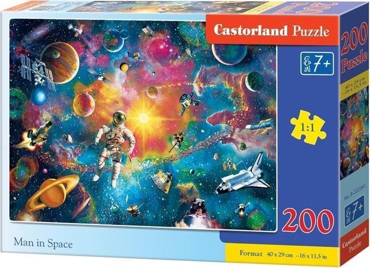 Castorland Puzzle 200 Man in Space CASTOR 534504 (5904438222261) puzle, puzzle