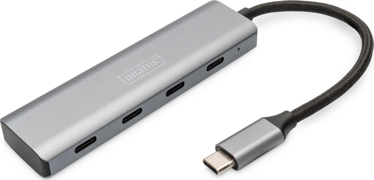 USB Hub Digitus USB 3.1 4-Port Aluminum USB centrmezgli
